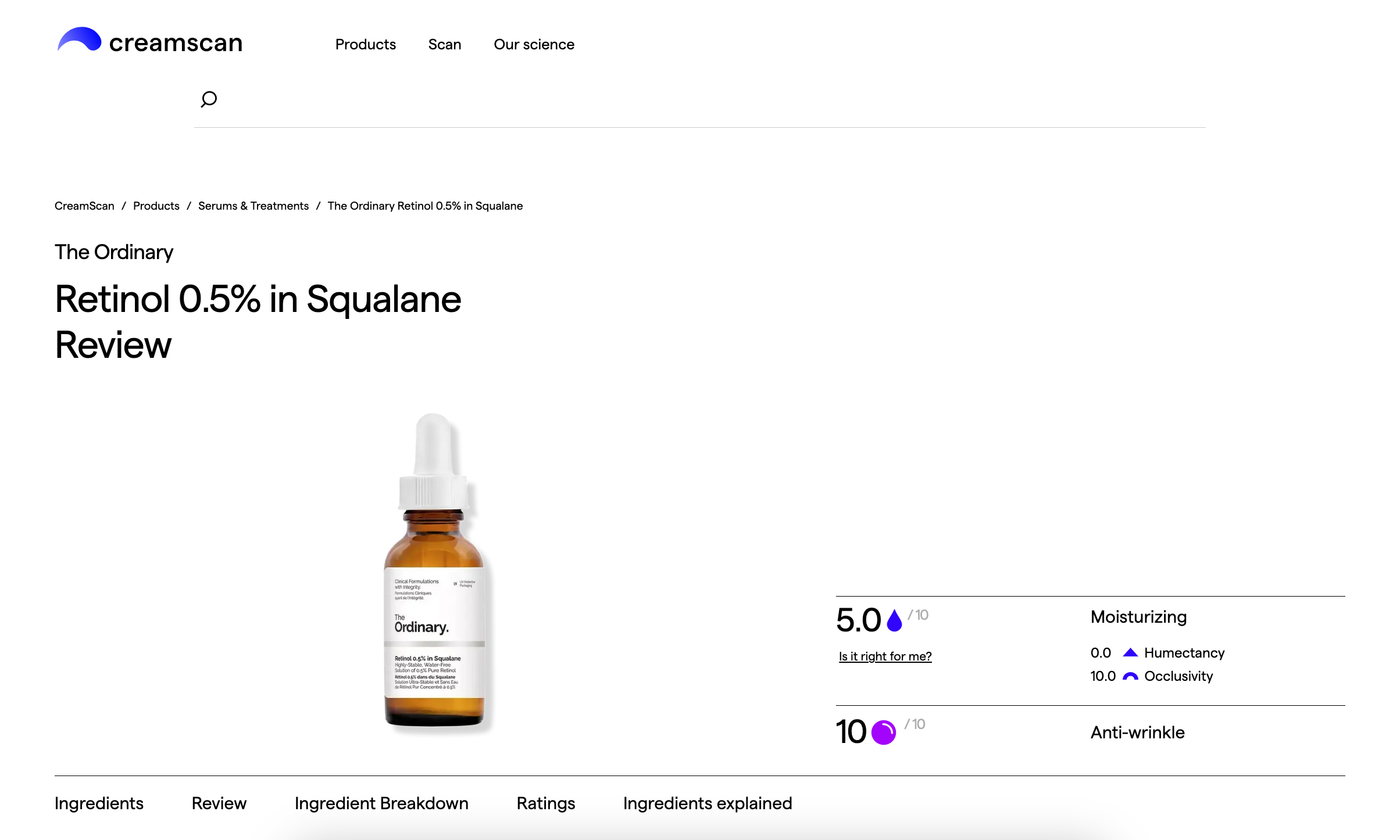 CreamScan screenshot